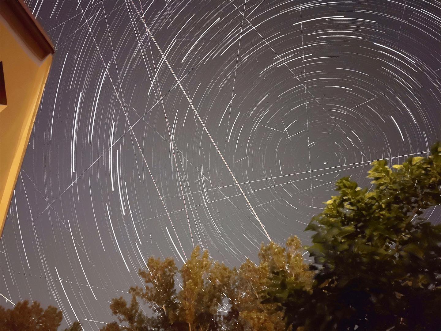 it is indeed #amazing that #iphone can handle such complex photos like this one with #startrails #iphone13pro #nightcap #camera #app #astrophotography #nightphotography #czechrepublic #moravia #stars